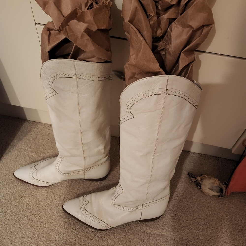 Peter Fox leather cowboy boots